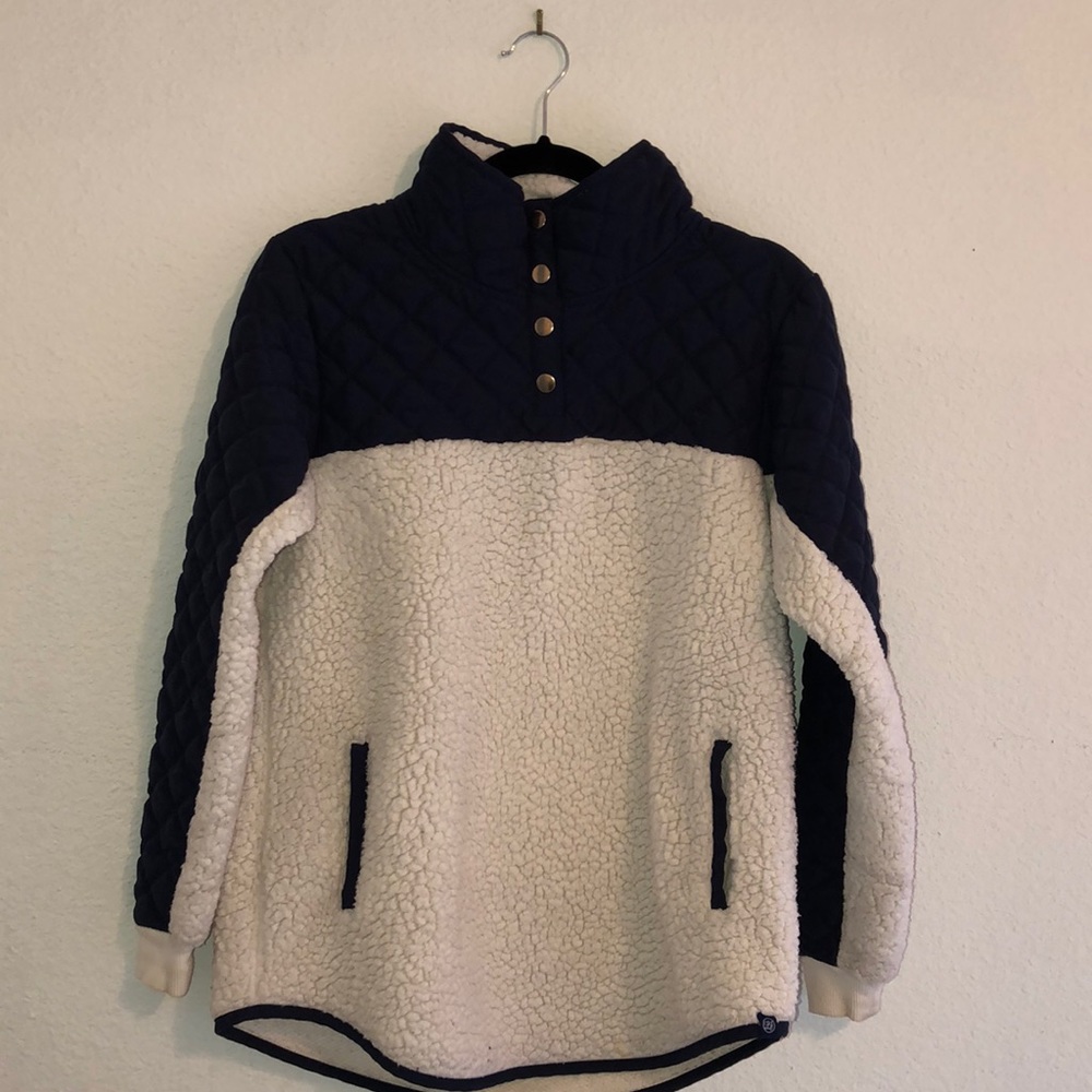 Lauren James: Preptec Quilted Sherpa Pullover
